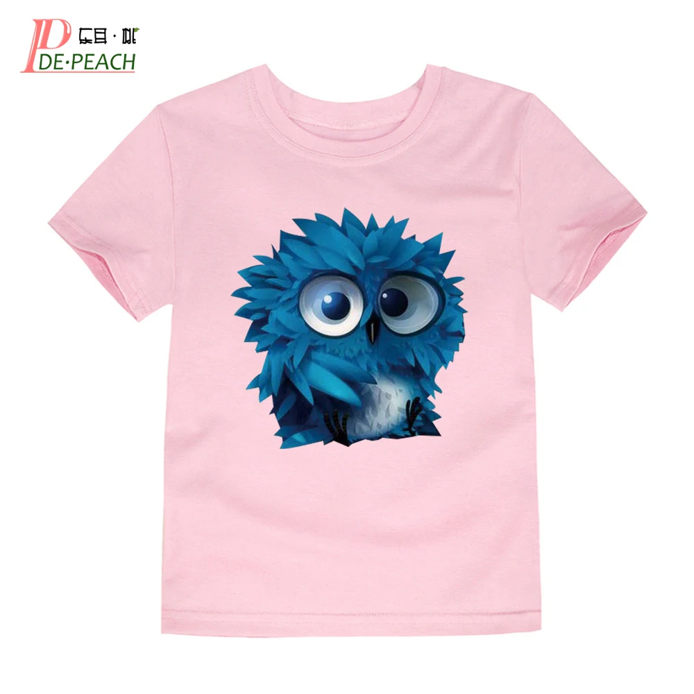 Baby Girls Boys 3d t shirt Summer Cotton Boy Brand Owl Printing T