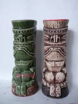 

Hawaii Ceramic Beer Mug Ceramic Mug Tiki Mug Cocktail Bar New Year Decoration Colorful Ceramic Crafts