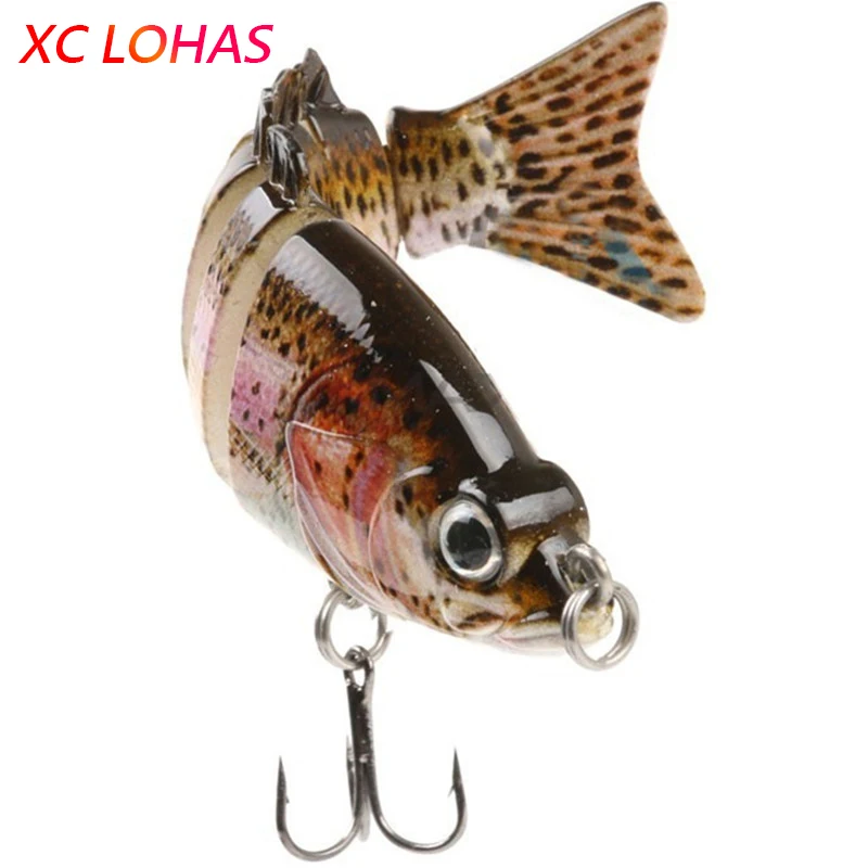 Хит продаж моделированная приманка свимбейт ( Swimbait ) из 6 сегментов с 3D глазами