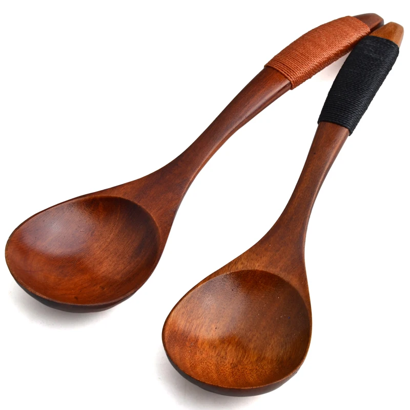 2017 Wooden Coffee Spoon Long Handle Creative Large Spoons Handcraft