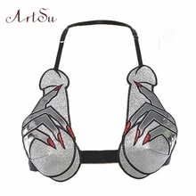 Арцу Золотой Серебряный плед сексуальный топик нижнее белье укороченный Топ для женщин с открытыми плечами Холтер Топ Бюстье Boho Летний топик ASVE20431