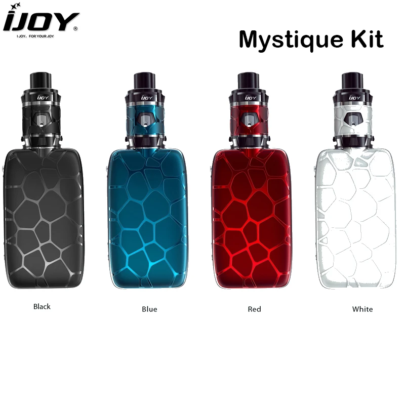 

Original IJOY Mystique Kit Mystique Box Mod Vape 162W With MYSTIQUE SUBOHM TANK 3.5ML Fit Mesh Coil Electronic Cigarette Vaper