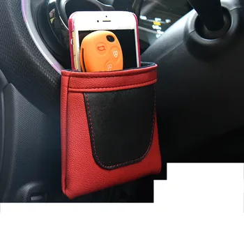 

lsrtw2017 fiber leather compse cotton car dashboard vent bag for smart fortwo forfour 2007-2019 2018 2017 2016 2015 2014 2013