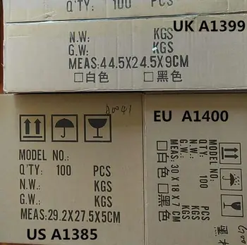 

100pcs/lot High Quality 5W 5V 1A US EU USB AC Power Wall Home Charger Adapter A1400 A1385 A1399 For iPhone 5 6 7 8