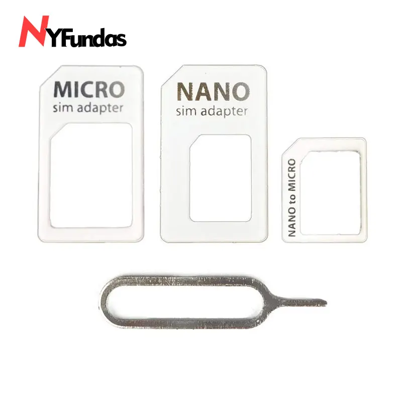 Переходник 4 в 1 2016 переходник Nano SIM карты Micro Standard для iPhone 5 6 6s Plus SE 5C xiaomi redmi 3s 3 huawei