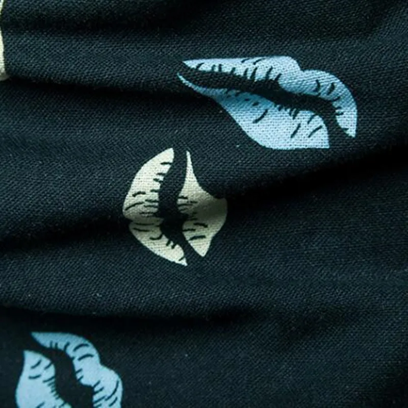 Для мужчин s летние пляжные гавайская рубашка бренд короткий рукав плюс Размеры губы Печать Рубашки Для мужчин Повседневное праздник одежда для отдыха