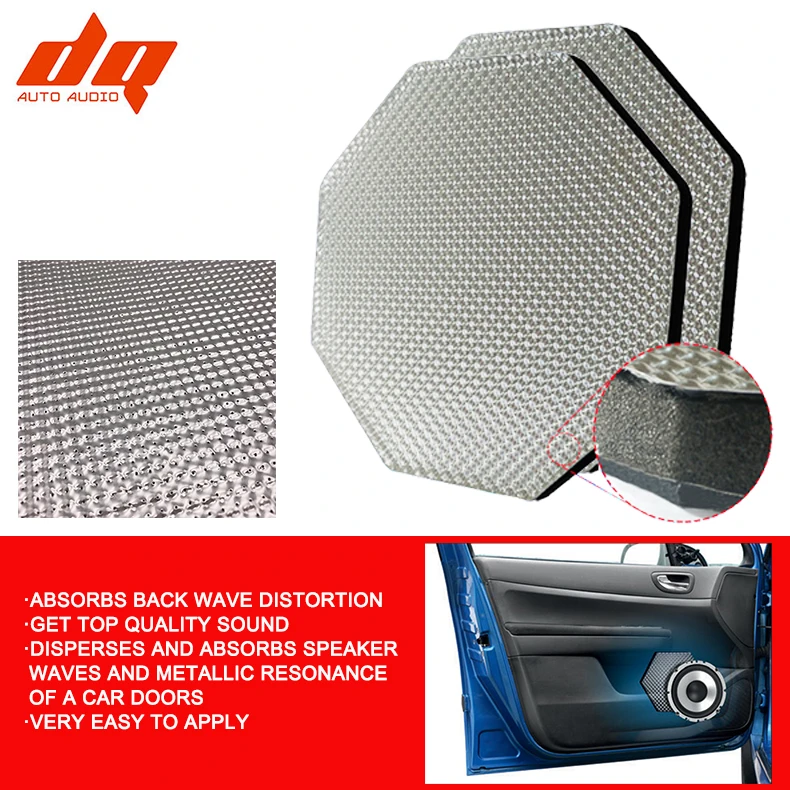 2pcs Car Audio Modified Insulation Chips Shock Absorber Board Acoustic