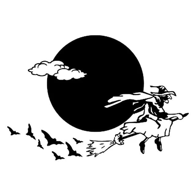 Get 19 6cm 13 5cm Halloween Flying Witch Funny Vinyl Decals Black Desktop Wallpaper Free Get Wallpaper 19 6cm 13 5cm Halloween Flying Witch Funny Vinyl Decals Black For iPhone