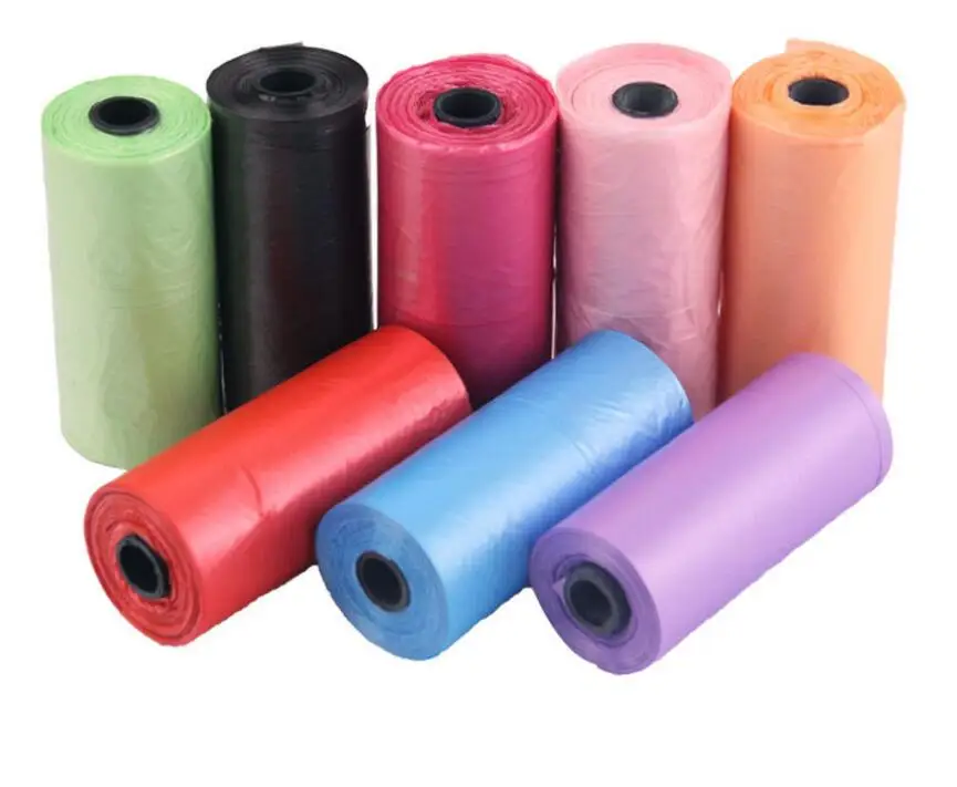 

150pcs garbage bags per roll Dogs Cats Poop Bag Biodegradable Garbage Pet Dog Waste Bags Dog Cat Cleaning Up Refill Garbage