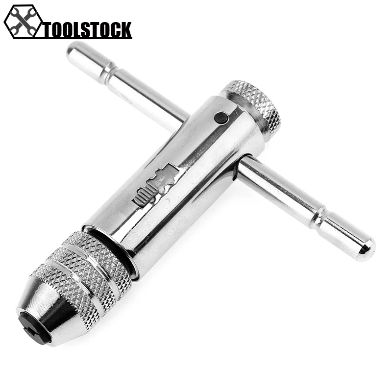 

1/2 Inch Wrench M3-M8 45 # Steel Reversible T Bar Ratchet Tap Wrench Spanner for Tap and Die Set