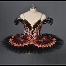 ; Черная балетная пачка для взрослых; юбка для девочек; профессиональная юбка-пачка на заказ для дона Кихота; Dulcinea AT1057