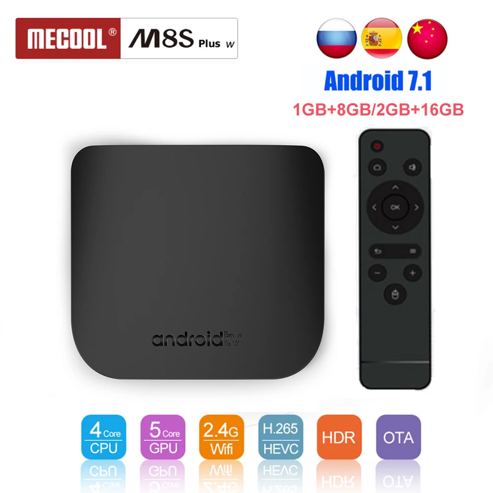 

Mecool M8S Plus W TV BOX Android 7.1 Amlogic S905W Octa Core 2GB 16GB 2.4G WIFI Media Player Smart Mini PC Set Top Box