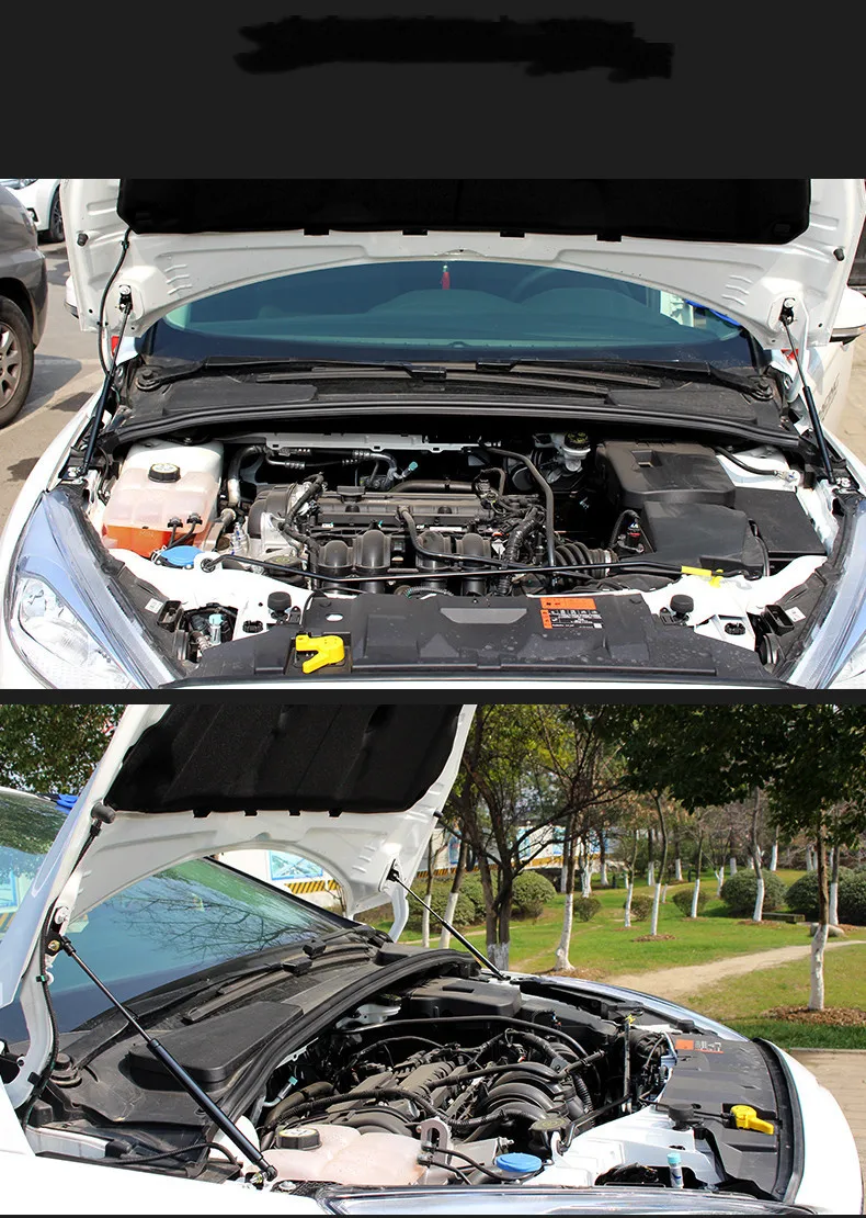 Автомобильный Стайлинг, ремонт капота, крышка двигателя, гидравлический стержень, пружинный упор, поддержка подъема, амортизатор, кронштейн, подходит для Ford Focus MK3 2012