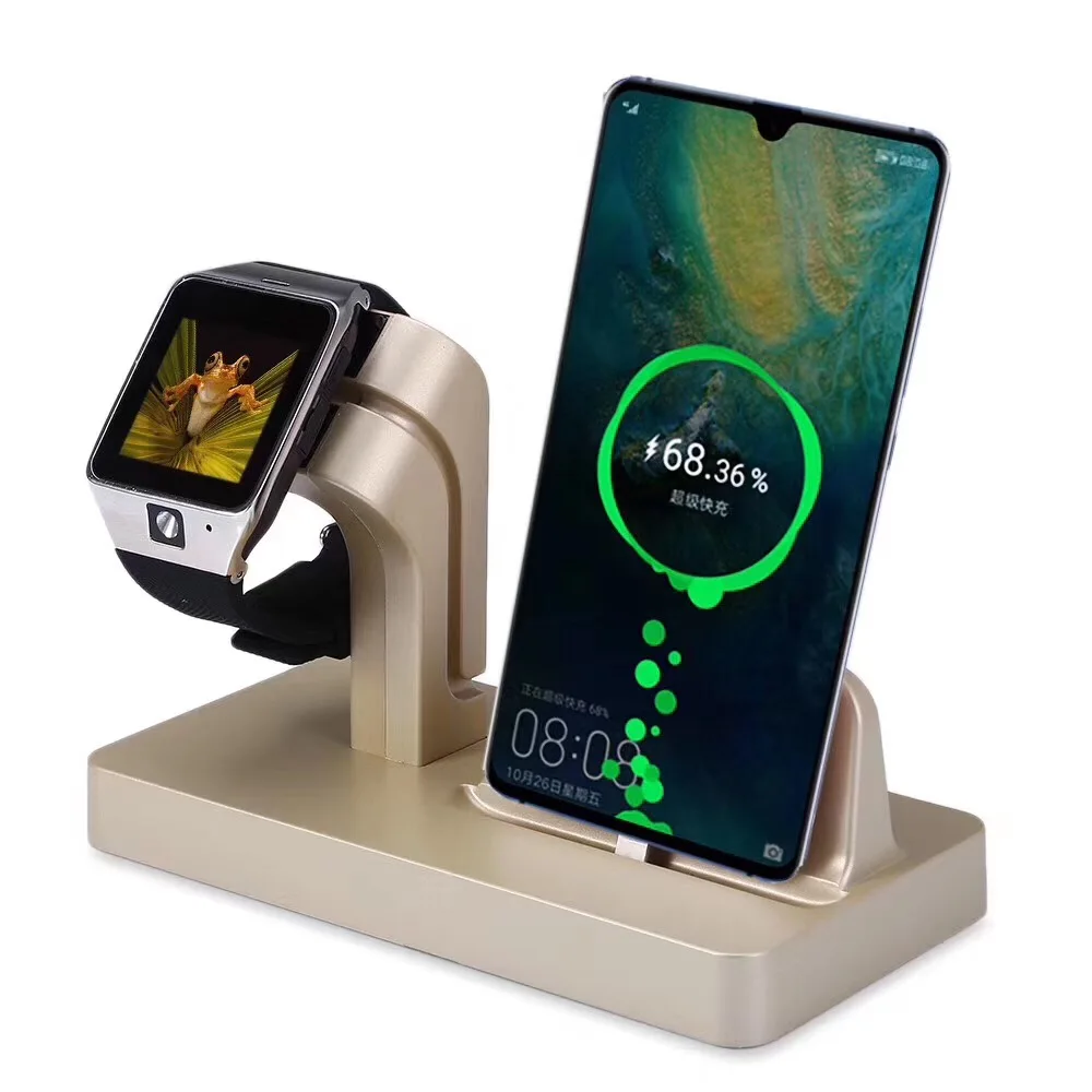 YIESOM 2 IN 1 Charging Dock Station Stand Holder Charger For Huawei Mate 20 Pro P30 P20 Lite Samsung S10 S9 S8 Xiomi Mi 9 8 Lite (8)