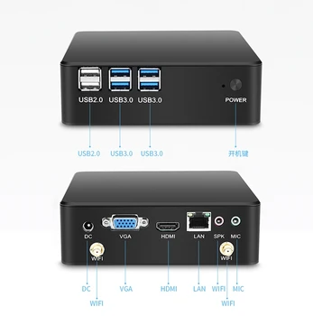 Kaufen Eglobal Intel Core I7 7500U I5 7200U I3 7100U DDR4 Kaby See Mini Computer Micro PC Windows 10 TV Box HTPC 300 Mt Wifi HDMI VGA