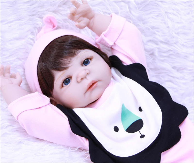 

Reborn babies girl dolls for sale 22"55cm full body silicone reborn baby dolls real true looking sleeping dolls bebe alive bonec