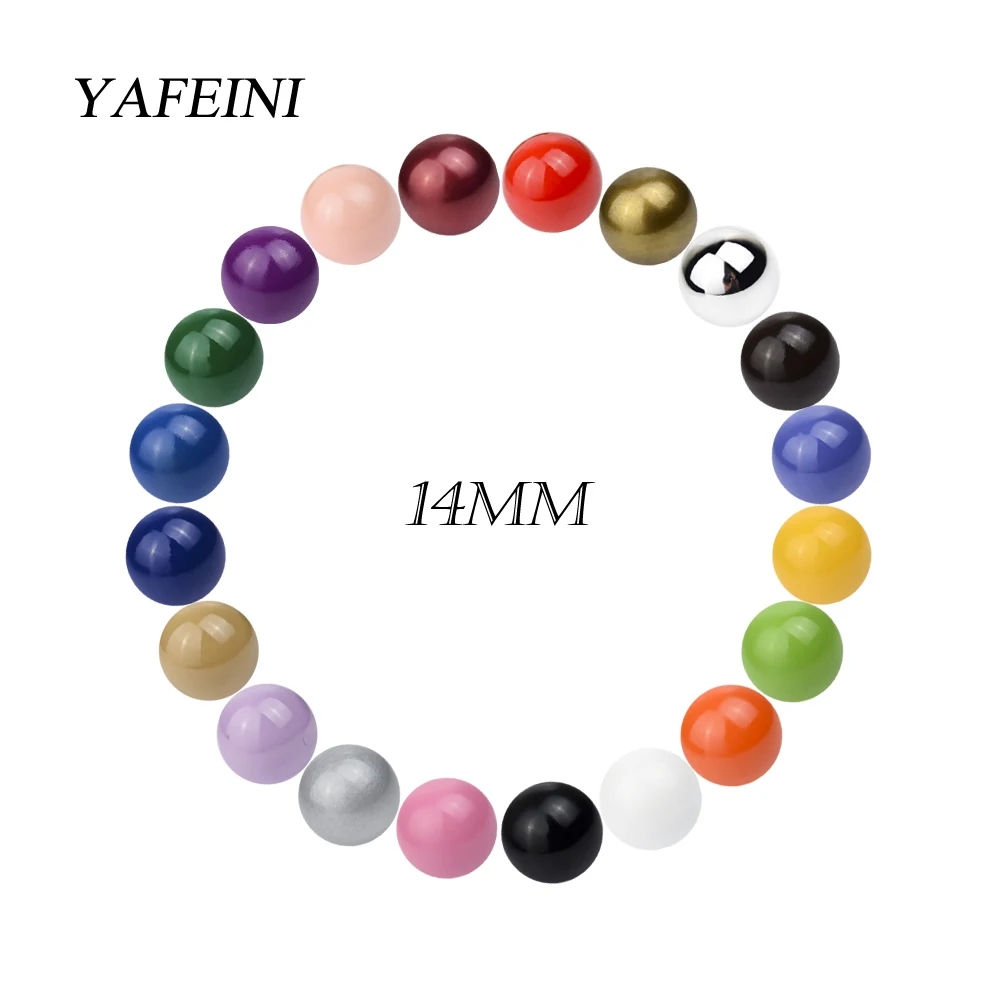 

Yafeini Mexican Bola Balls Round Chime Ball 14MM Harmony Ball Pendant Necklace Pregnancy Chime Ball Pendants Woman Wishing Balls