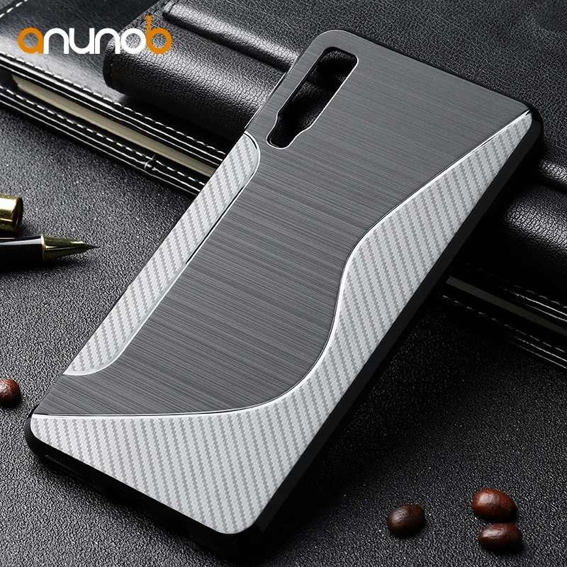 

Silicon Soft TPU Case For Samsung Galaxy A7 2018 Case SM-A750F A730F Silicon NS Line Coque Fundas Luxury Black Phone Back Cover