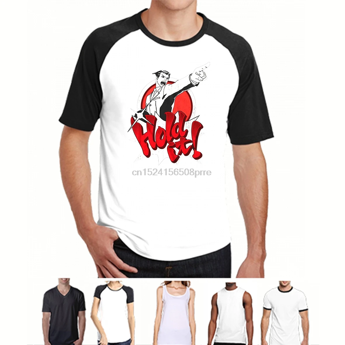 Men Funny T Shirt Women Cool tshirt Ace Attorney Japan T-shirt | Мужская одежда