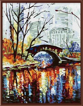 

Frameless landscape painting hand smoke like oil painting canvas art wall decoration painting 40X50cm G126 Home Furnishing