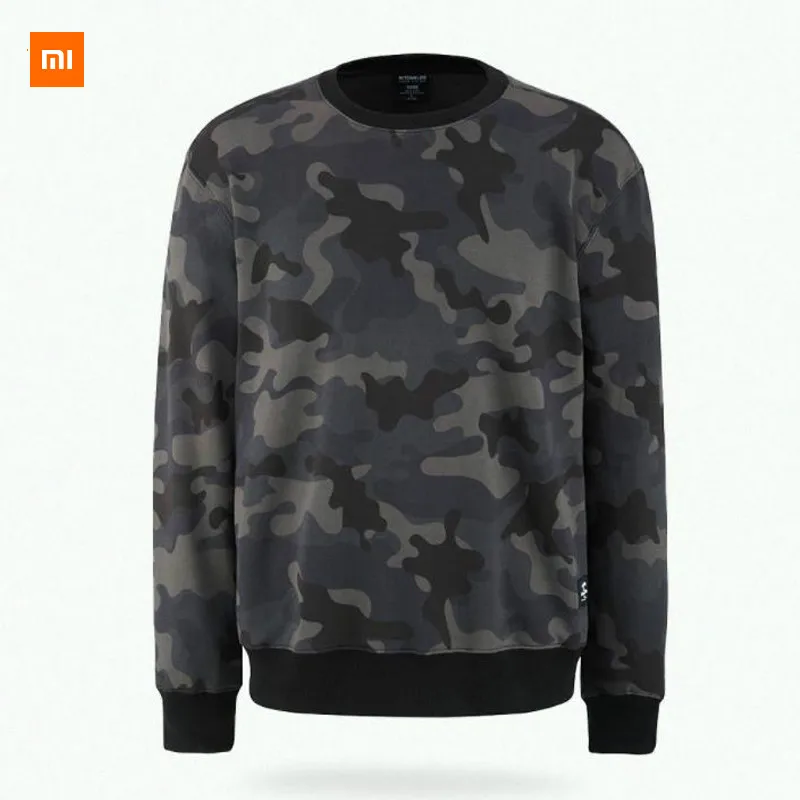 

Original xiaomi mijia MITOWNLIFE urban camouflage round neck sweater trend camouflage men simple easy to take sweater HOT