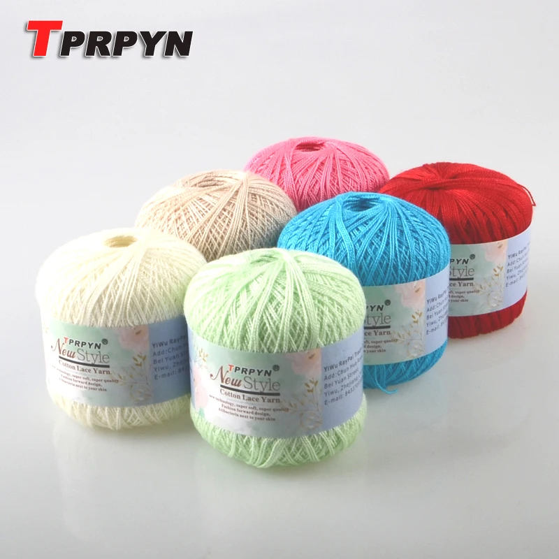 Buy TPRPYN 10Pcs=500g 8 Crochet Cotton Yarn Thin Yarn