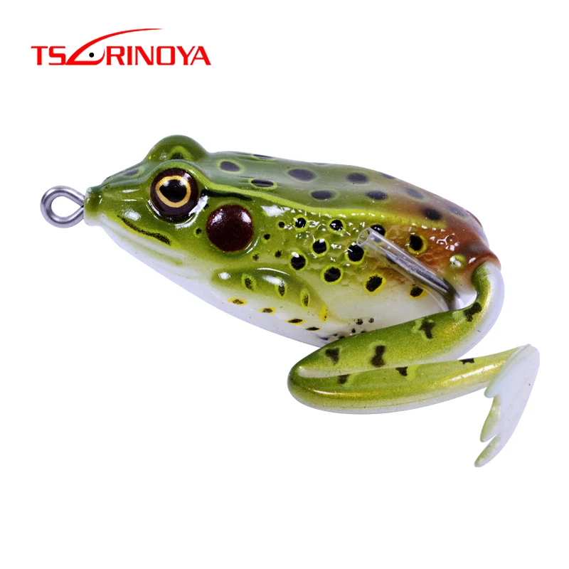 TSURINOYA эмульсионная Лягушка Мягкая приманка рыболовная 50 мм/12 г Topwater рыболовные