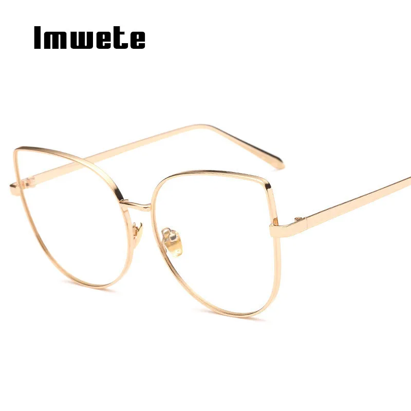 

Imwete Cat Eye Glasses Frame Women Transparent Lenses Eyeglasses Female Clear Lens Glasse Optical Glasses Cateyes Eyewear