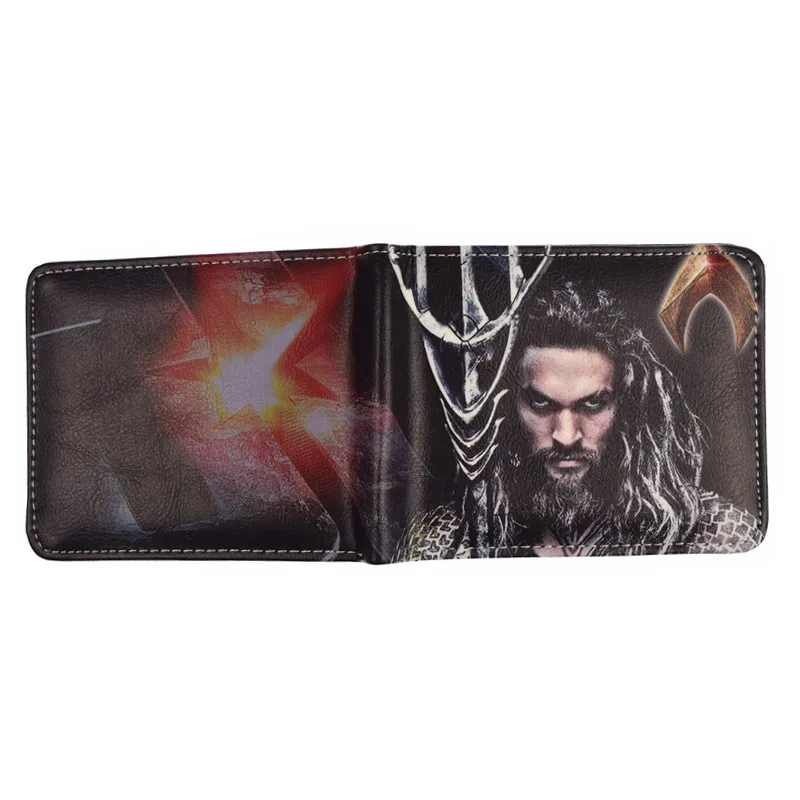 Аниме портмоне DC Justice League Aquaman короткий кошелек высокого качества сумка для денег