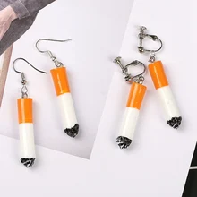 1 пара, креативные серьги с холодным ветром, забавные серьги для женщин, красные серьги в сеточку