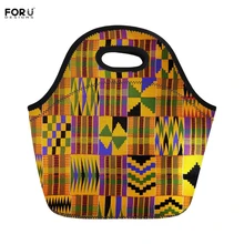 FORUDESIGNS font b Lunch b font Handle Totes Vintage African Traditional Portable Picnic font b Bags