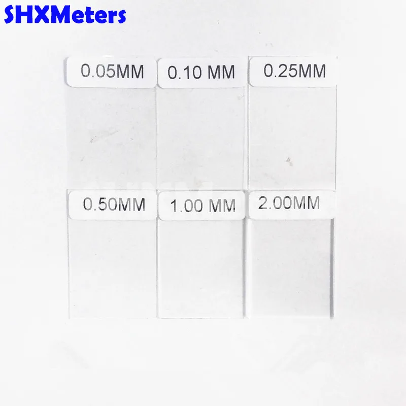 

6pcs Different Thickness Calibration Coating Films for GM200 Coating Thickness Gauge Tester Meter