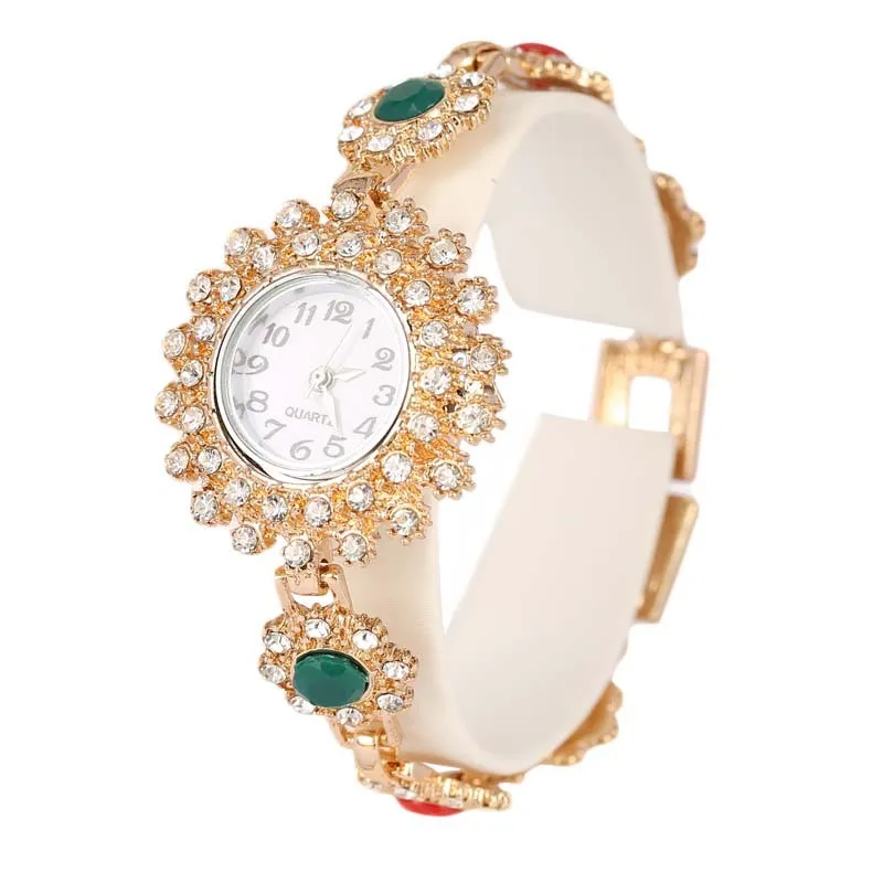 

2014 New Fashion Indian Jewelry Womens Accessories Rose Gold Bracelet Women Dress Watch Relogio Masculino