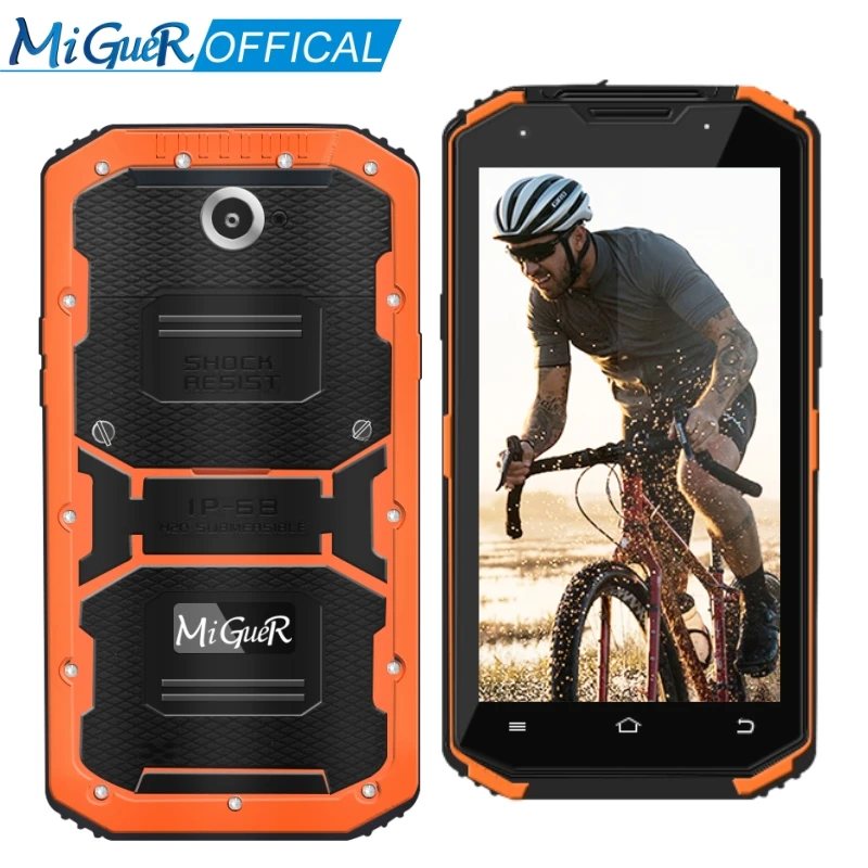 MiGueR A8 IP68 WaterProof Mobile Phone 5.5 HD 2GB RAM 16GB ROM MTK6735 Quad Core 3350mAh 4G LTE SmartPhone