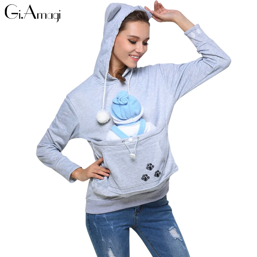 Moleton Kawaii толстовки с капюшоном кошкой для собак повседневные пуловеры ушками