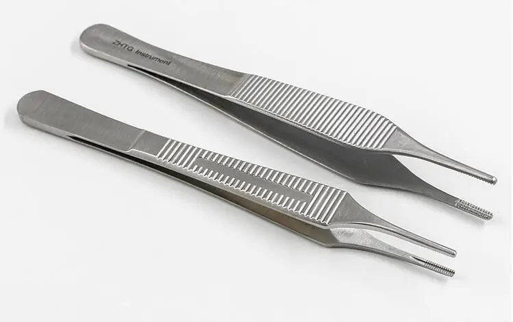 Носовой хрящ нержавеющая сталь tweezers тонкой пластиковые пинцеты 7x7 зубы с крючком большой живот пинцет