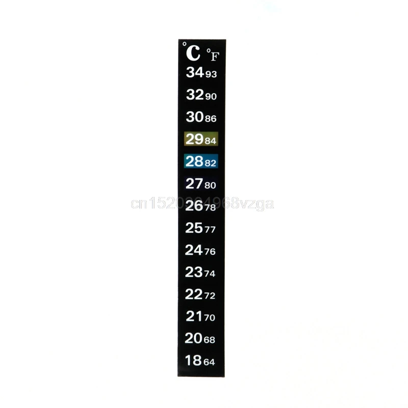 

1pc Digital Aquarium Tank Fish Thermometer Temperature Sticker Dual Scale J26 19 Dropship
