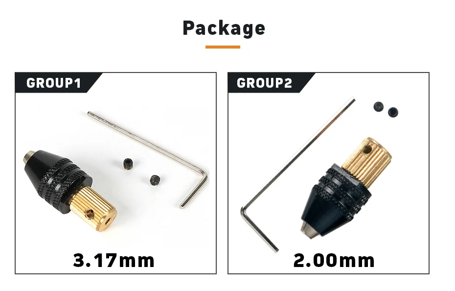 Аксессуары для инструментов 2,0 мм вал электродвигателя мини Патрон Зажим 0,3 мм-4 мм маленький для сверла микро патрон Крепежное устройство