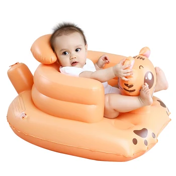 

Children's inflatable small sofa baby audio learning seat portable dining chair bath stool folding