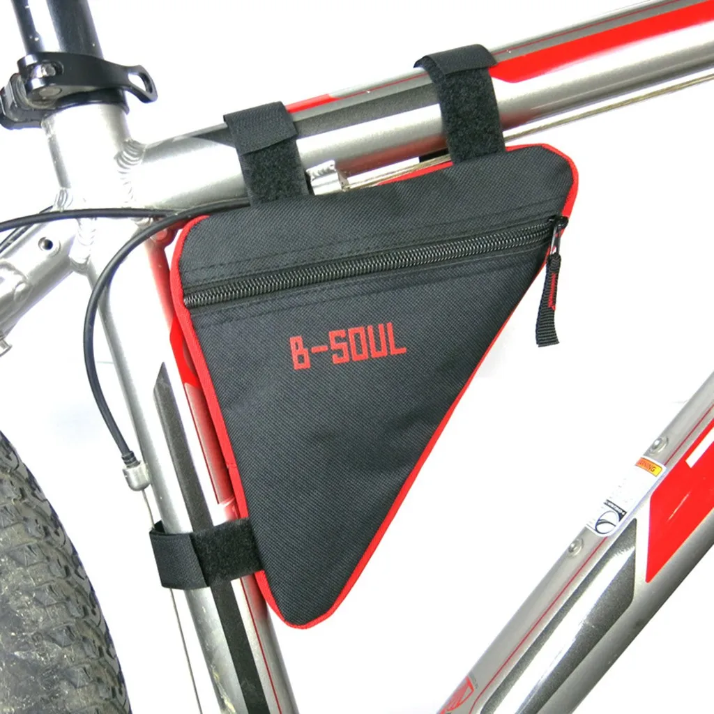 Discount Triangle Bike Bag Front Tube Frame Cycling Bicycle Bags Waterproof MTB Road Pouch Holder Saddle Bicicleta Bike Accessories 9
