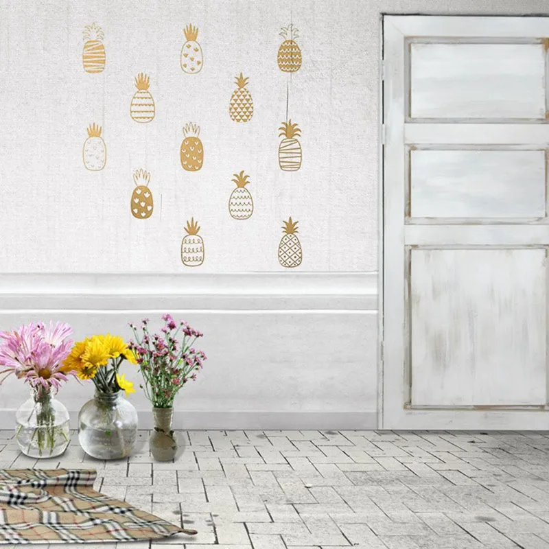 Pineapple Art Decor Cute Pineapple Diy Wall Stickers ...