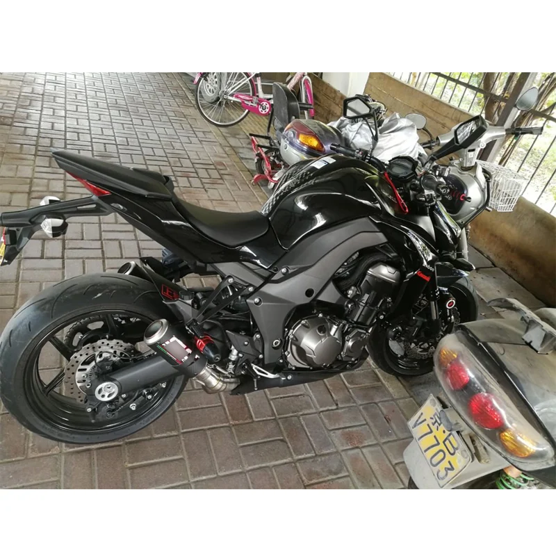 Для 2010- Kawasaki Z1000 Ninja 1000 выхлопная труба слип на 51 мм мотоцикл Escape для левой правой стороны выхлопные наконечники модифицированные