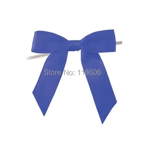 Pre-Tied Satin Twist Tie Bows  blue.jpg