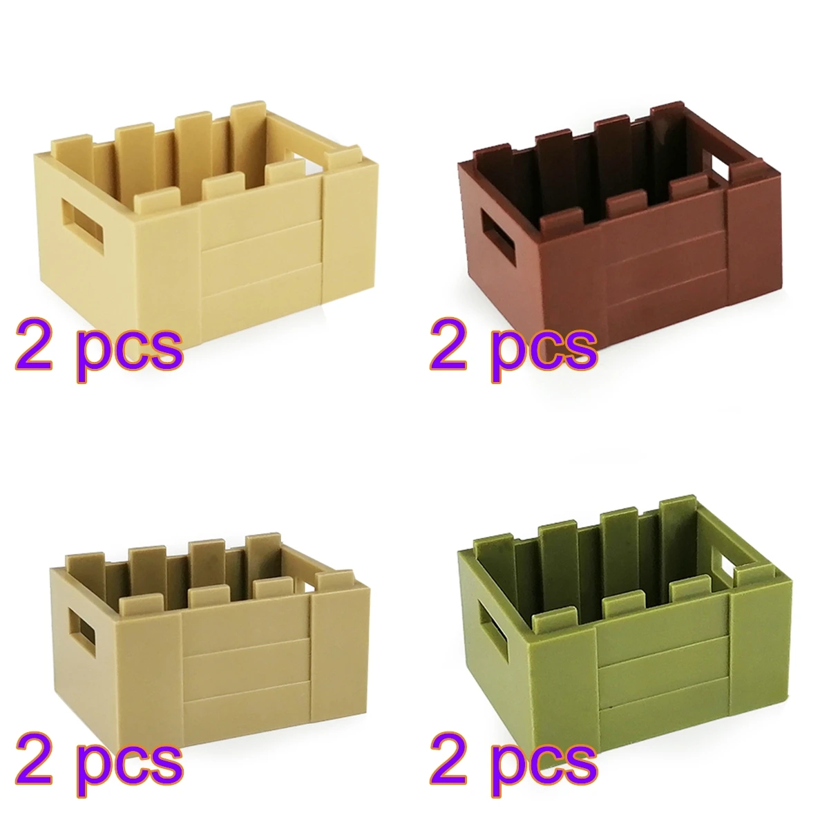 

4 Color Military Theme Small Particle Building Block Weapon Box Model Toy Without Pattern For 100% Building Block Brands