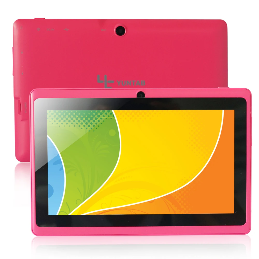 

Yuntab Q88 Android 4.4 Tablet PC Allwinner A33 Quad Core 512MB/ 8GB Dual Camera, External 3G ,3D-Game Supported (Pink)