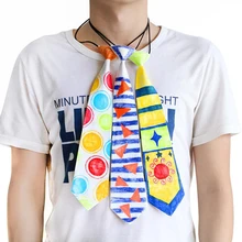 Галстуки на День отца DIY ремесло пустой шейный галстук для детей, чтобы нарисовать подарок отца от дотера и сына