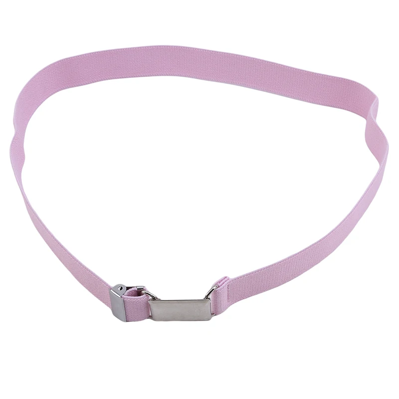 Pink Детские однотонные штаны с эластичной резинкой; регулируемый пояс; одежда с подходящими аксессуарами; подарки - Цвет: Pink