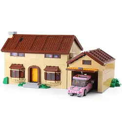 Mylb Новый персонажа из мультфильма дом супермаркет Модель Совместимость строительные блоки кирпичики для детей подарки на день рождения