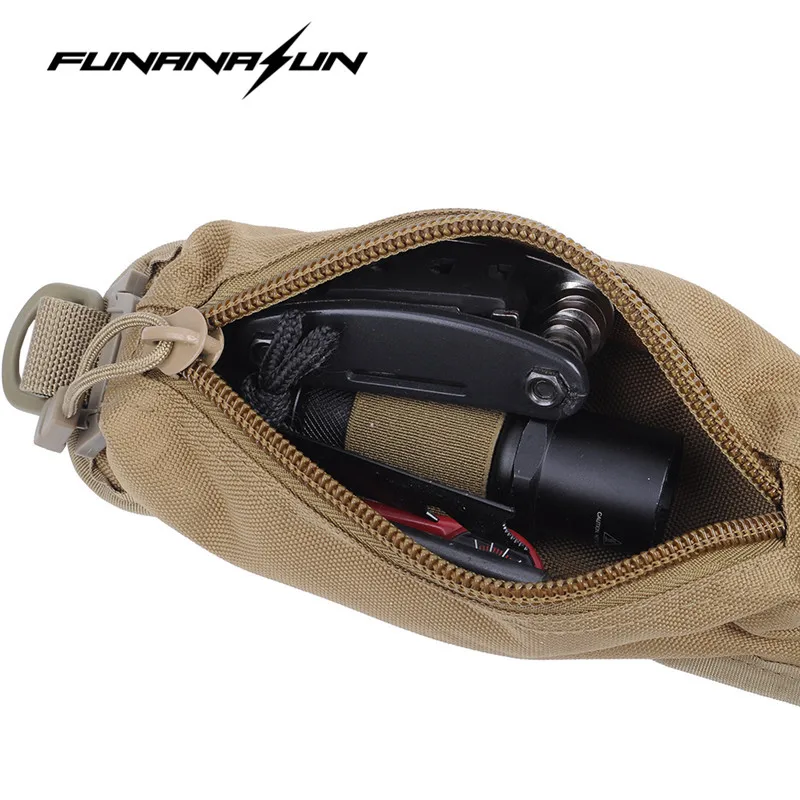 Tactical Molle Camping EDC Tool Compact Pouch Quick Rapid Flashlight Single Shoulder Strap Bag Sundries Accessory Pack