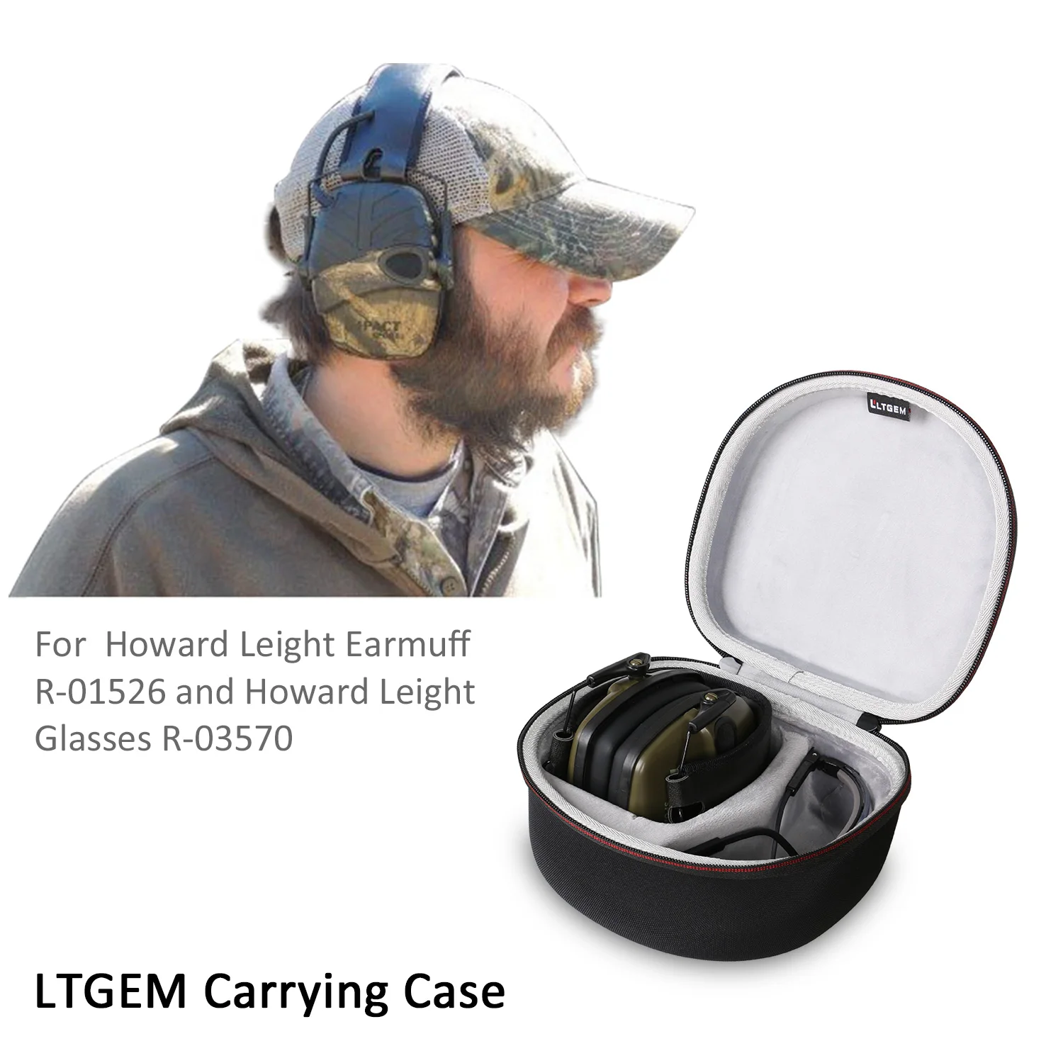 Чехол LTGEM для Говарда Лайта для Honeywell или Awesafe GF01 Impact Sport Earmuff и Genesis Sharp-Shooter защитные очки